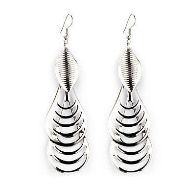 Women earrings, titanium steel, silver