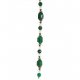 Fashion strung beads, emerald shaped stone