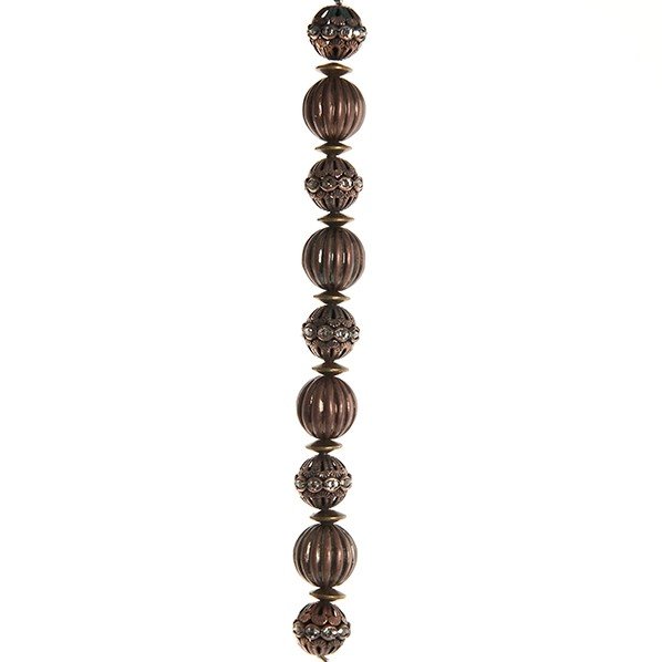 Fashion strung beads, copper