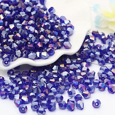 DIY jewelry 115 glass beads rainbow of red, green, light blue dark blue irregular bead 0.4 cm DIY bracelets necklaces