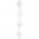 Fashion strung beads, light pink string of love stone