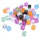 Beads Unlimited colored dice beads 9mm package of 22