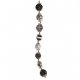 Fashion strung beads, Shambhala Black Silver