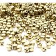 Gold cubic plastic beads 100 g