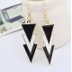 Female geometric earrings, stylish, white, color screen