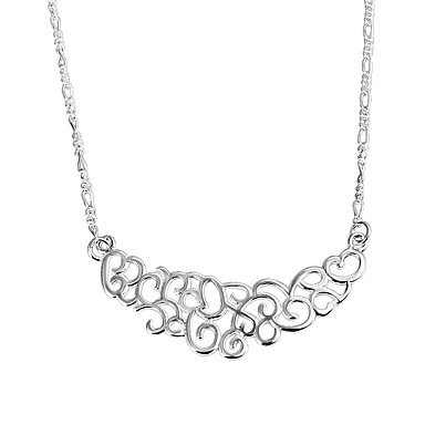 Women sterling silver necklace classic romantic fashion jewelry necklace