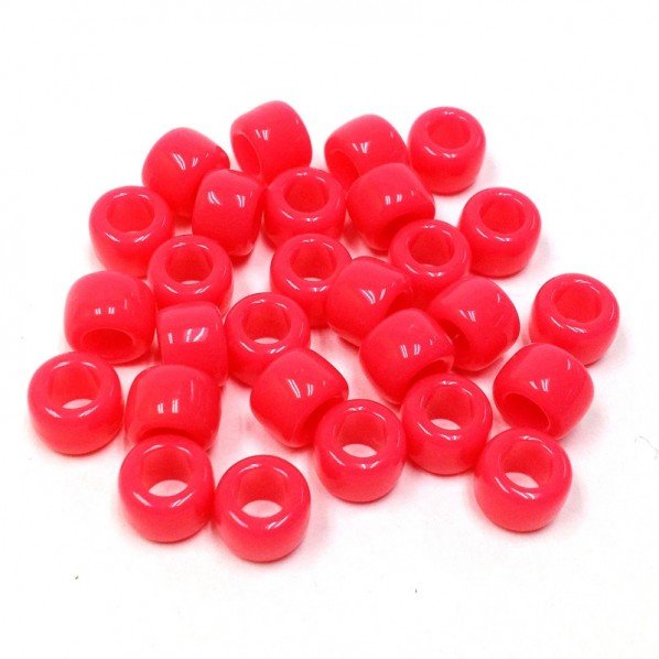 Pony beads, Pink - 35 g