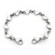 Stainless steel small oval links interchangeable strap