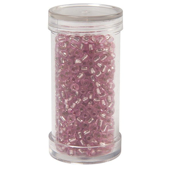 Seed beads, soft pink - Size 8