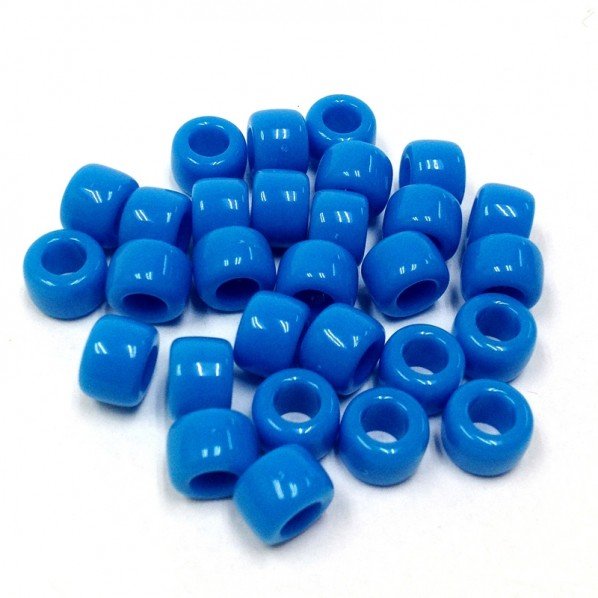 Pony beads, Blue - 35 g