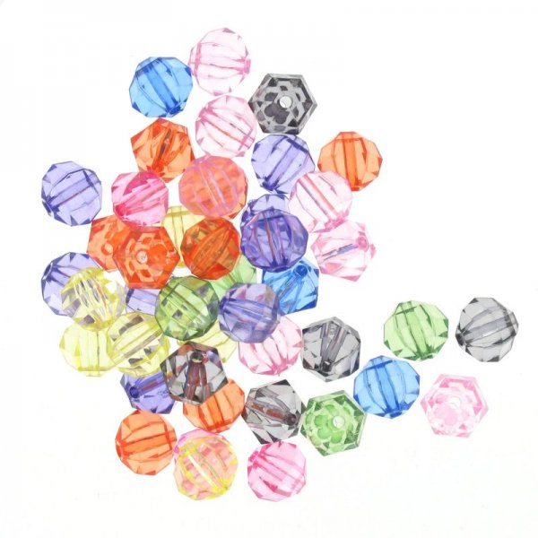 Mixed plastic beads mixed polygon