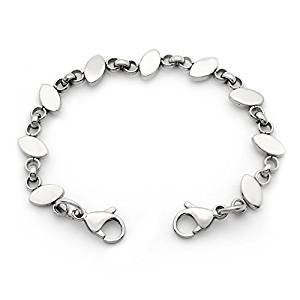 Stainless steel small oval links interchangeable strap