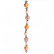 Fashion strung beads, blush rhodium