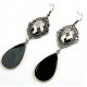 Female hollow fringed long earrings, leaf tassels, fashion titanium steel Casual