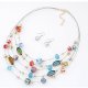 Women's Synthetic Amethyst Drop Earrings Necklace Fashion Bohemian Earrings Jewelry Transparent / Green / Blue Daily 1 Set