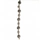 Fashion strung beads, black anti-rhodium