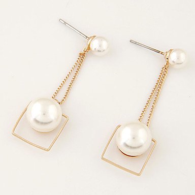 Women pearl earrings, pearl, imitation pearls daily leisure fashion titanium steel