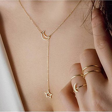 Sun Moon Star necklace female Long necklace jewelry simple and stylish