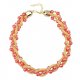 Women weave beaded necklace fashion jewelry necklace