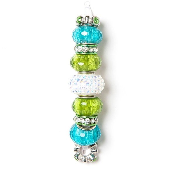 Fashion strung beads, turquoise green Mix- 9PC