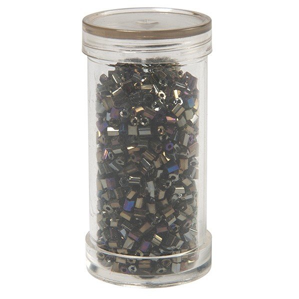 Bugle beads, colorful 495-2.5 mm