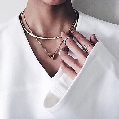 Female geometric collar necklace pendant necklace collar necklace jewelry