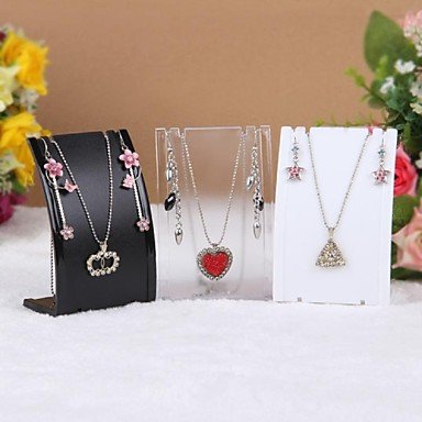 Irregular jewelry, fashion transparent, black, white 7 cm 4 cm 11 cm for women