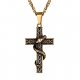 Men Woven Necklace Stainless Steel Cross Necklace Fashion Jewelry