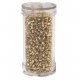 Bugle beads, gold - 2.5 mm