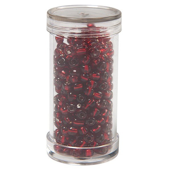 Seed beads, red - Size 6