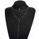 Women layered necklaces scroll moon necklace fashion jewelry necklace