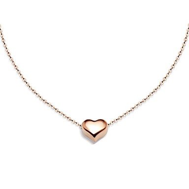 Female floating heart pendant necklace stainless steel jewelry fashion necklace