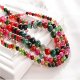 48 DIY jewelry beads rainbow beads one centimeter synthetic stones DIY bracelet necklace