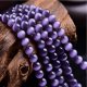 DIY jewelry synthetic gemstones 46 purple beads ball 0.8 cm DIY bracelets necklaces