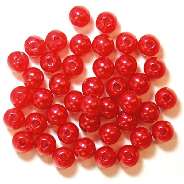 Red Pearl bead 5 mm 7 g