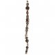 Fashion strung beads, copper, rhodium