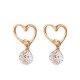 Lovely heart-shaped earrings