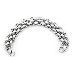 Stainless steel braided links interchangeable strap