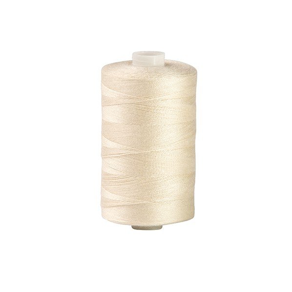 Polyester thread, Cream, one thousand meters