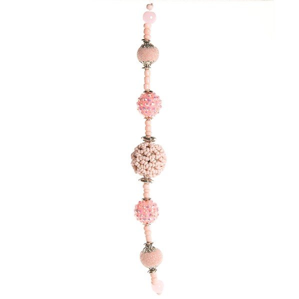 Fashion strung beads, seed beads pink cover