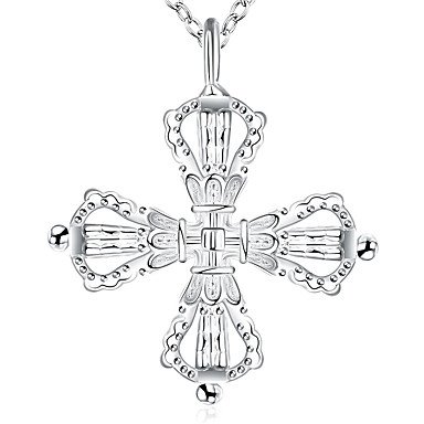 Sterling silver cross necklace female fashion jewelry necklace