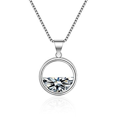 Women cubic zirconia geometric necklace zircon necklace jewelry