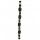 Fashion strung beads, chain cover black