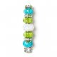 Fashion strung beads, turquoise green Mix- 9PC