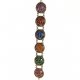 Fashion strung beads, multicolored stones