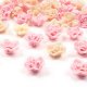 Rose Clay beads cylinder 20 mm 50