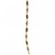 Fashion strung beads, metal copper white cow