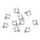 Fashion ear clip screw back earrings Silver drop-hinge