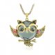 Female pendant necklace vintage necklace owl necklace mold