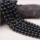 38 DIY jewelry black agate ball 1 cm crystal bracelets necklaces DIY